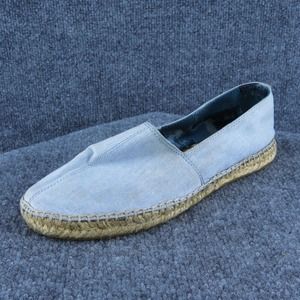 Jay & Mario Women Flat Shoes Blue Fabric Slip On Size‎ 9 Medium (B, M)